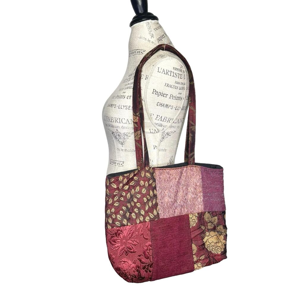 J. Jill | Women | Mixed Print Patchwork Shoulder Hand Bag Tote | One Size